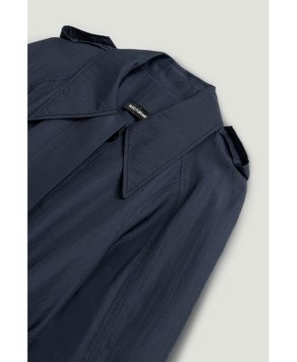 Women's Single-Breasted Cotton Trench Coat