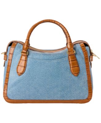 Micaela Starlit Denim Medium Satchel Bag