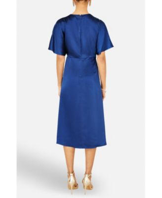 Women's Satin Midi Kimono Dress