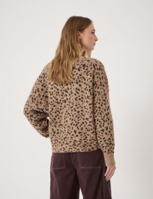 Women's Betty Wool Blend Patterned Wrap Jumper