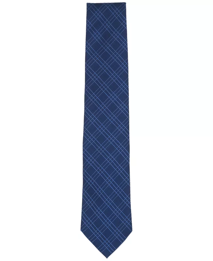 Men's Grid Pattern Tie - thumbnail 2