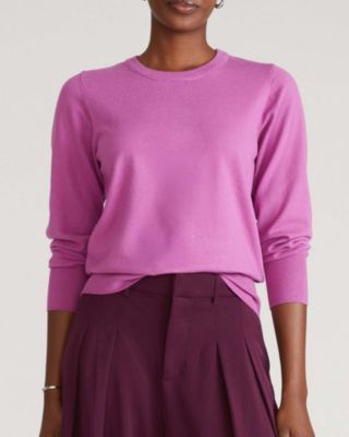 Women's Plus Size Fine Knit Crew Sweater