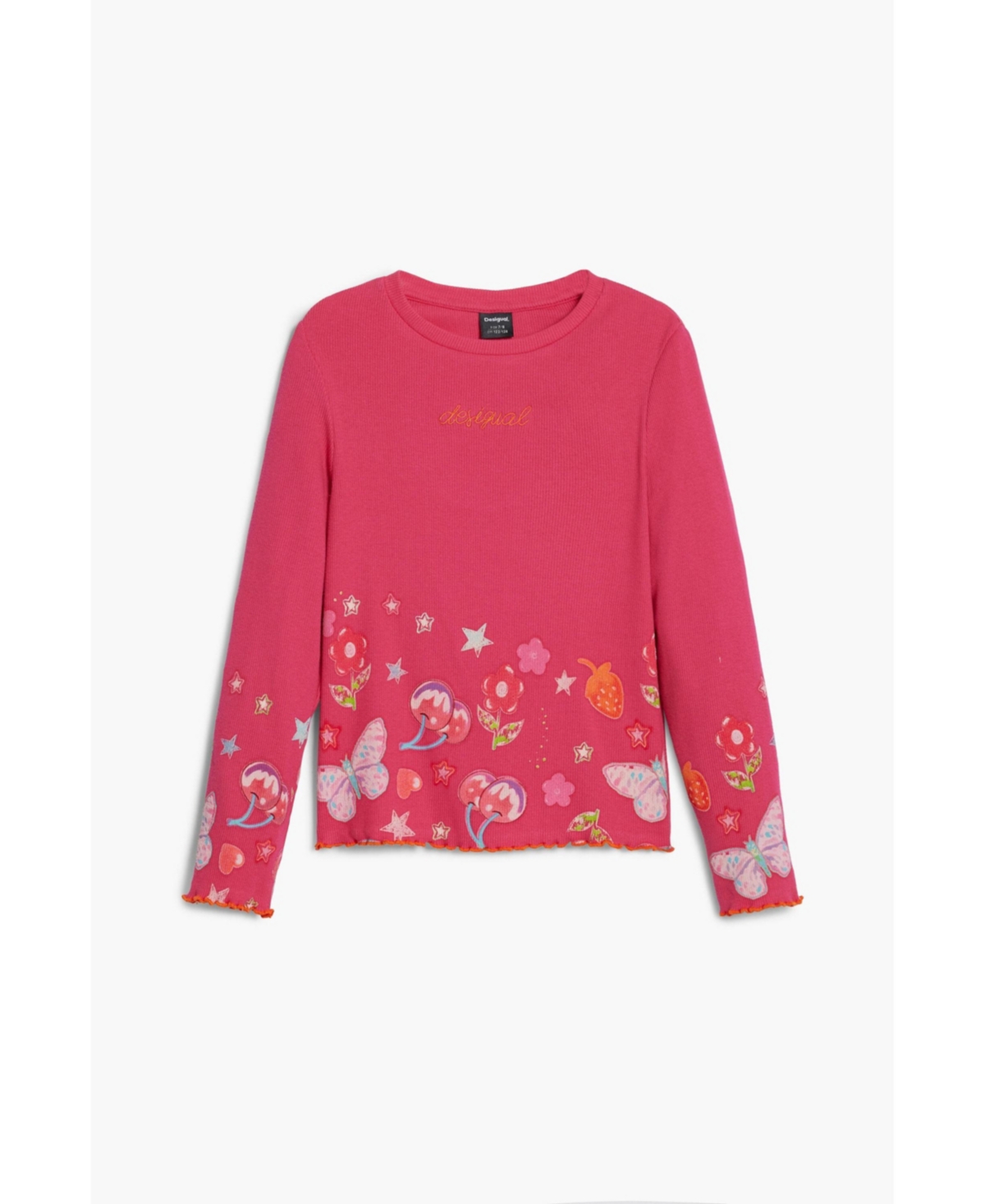 Desigual Girls Girls's Long sleeve T-shirt with floral logo