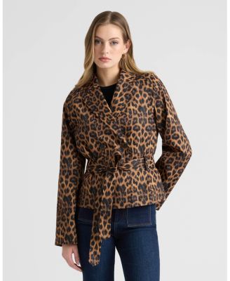 Women's Double Breasted Short Trench Coat