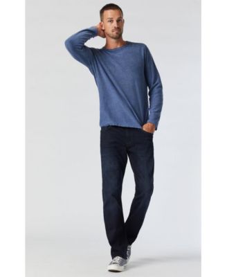 Men's Mavi Matt Mid Rise Relaxed Straight Leg In Ink Williamsburg Denim