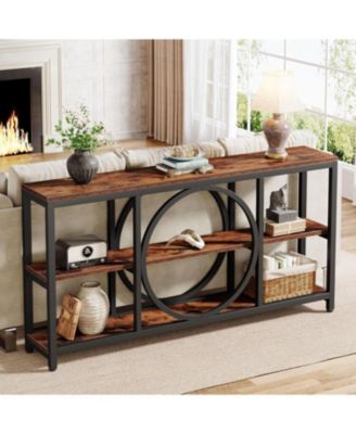  Extra Long Console Table for Entryway, Sofa Table Behind Couch