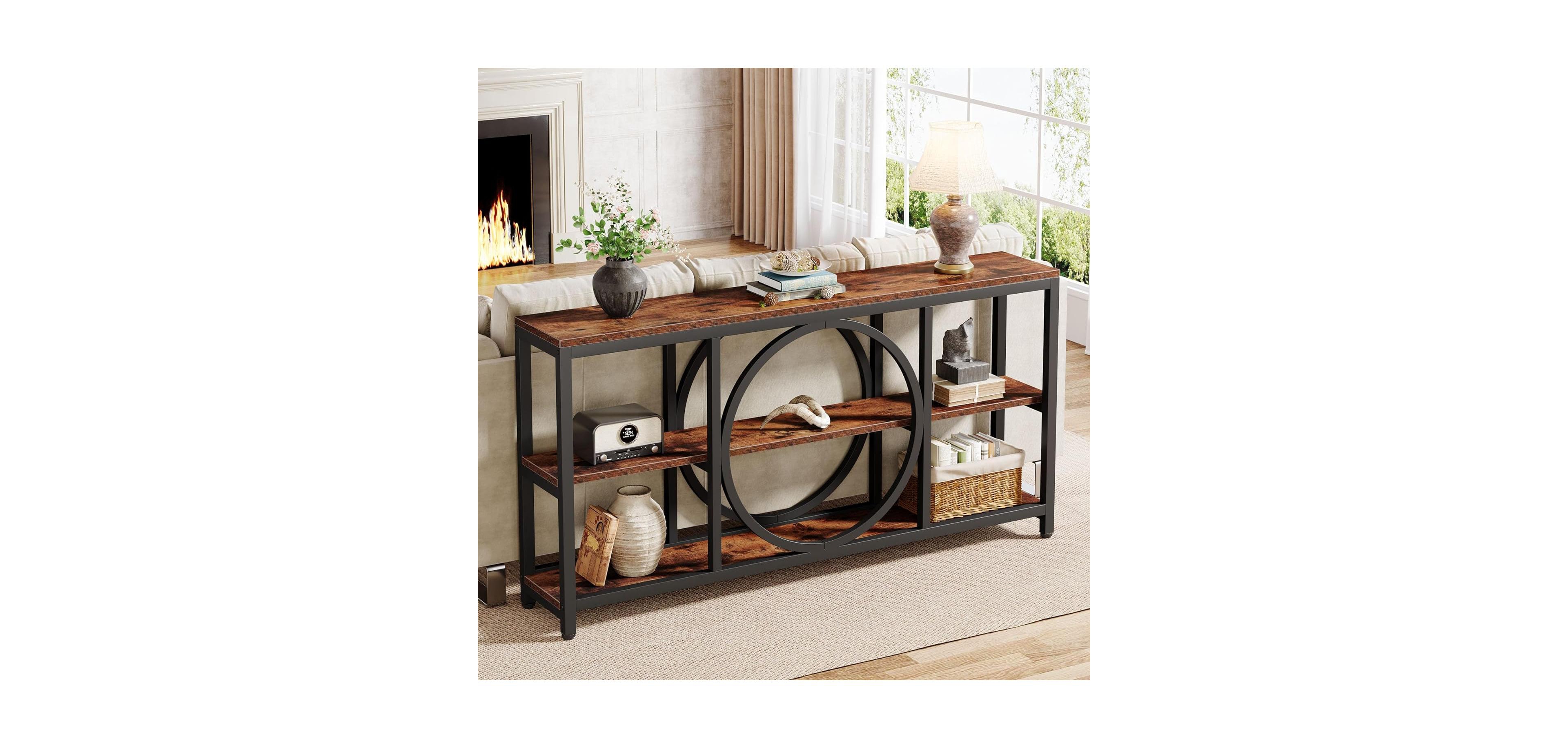 Tribesigns Extra Long Console Table for Entryway, Sofa Behind Couch