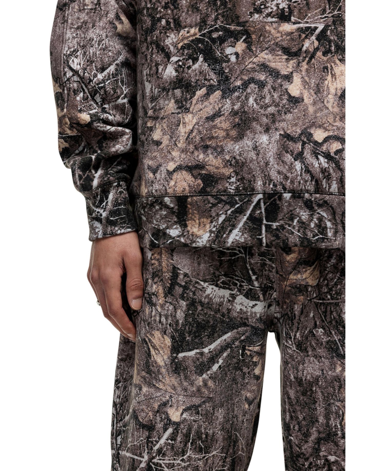 Men's Woodland Camo Print Hoodie