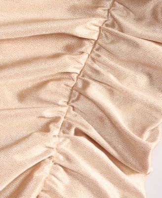 Juniors' Sleeveless Glitter-Knit Gown