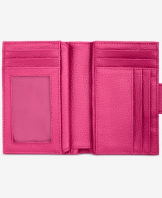 Softy Leather Framed Colorblock Wallet