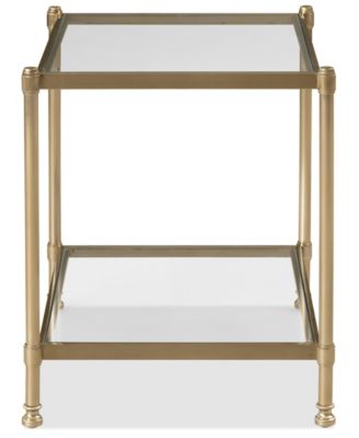 Isla 22.5" Glass End Table