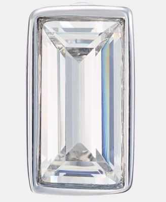 Baguette Cubic Zirconia Stud Earrings 