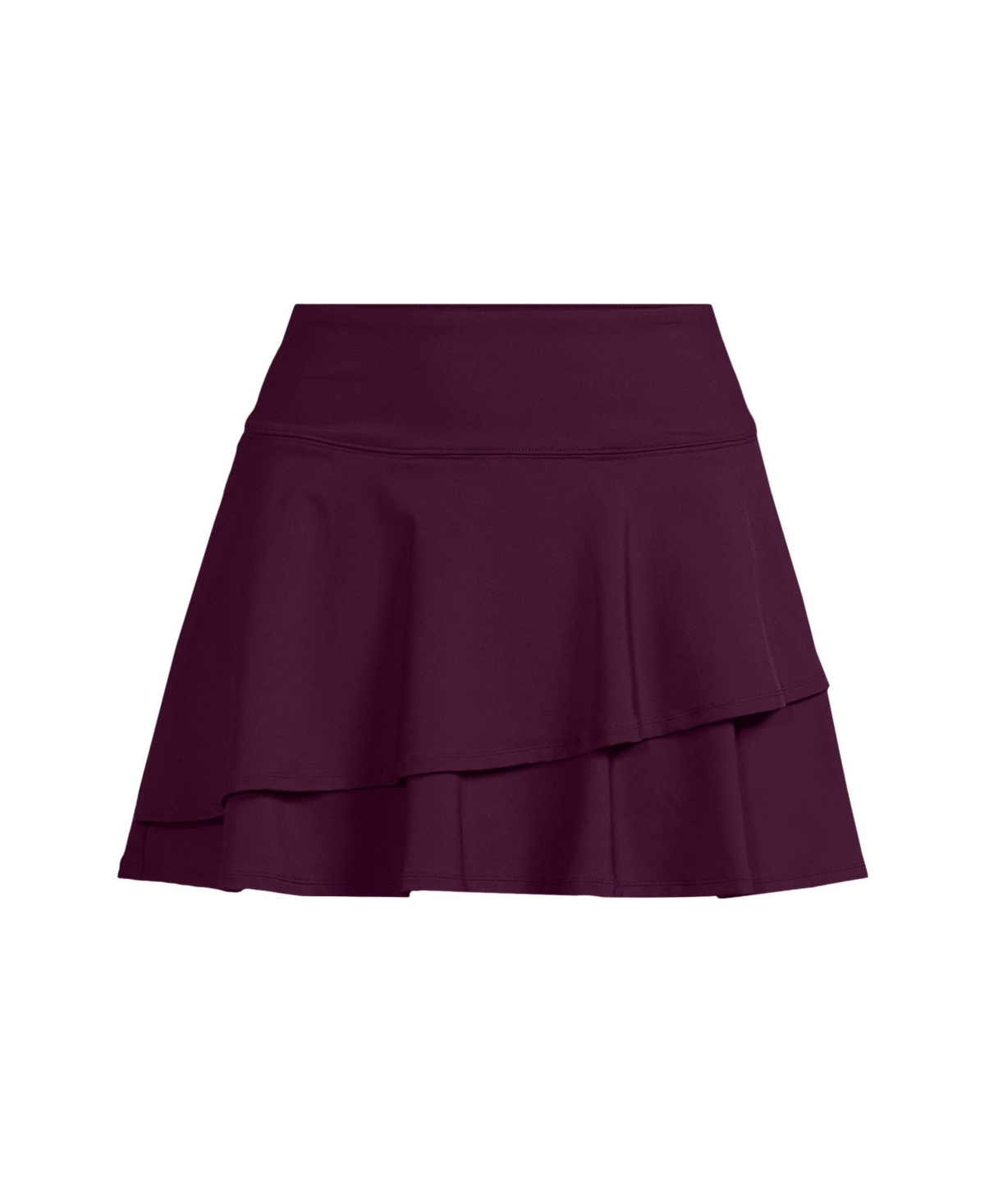 Lands' End Plus Size High Waisted Tulip Hem Swim Skort