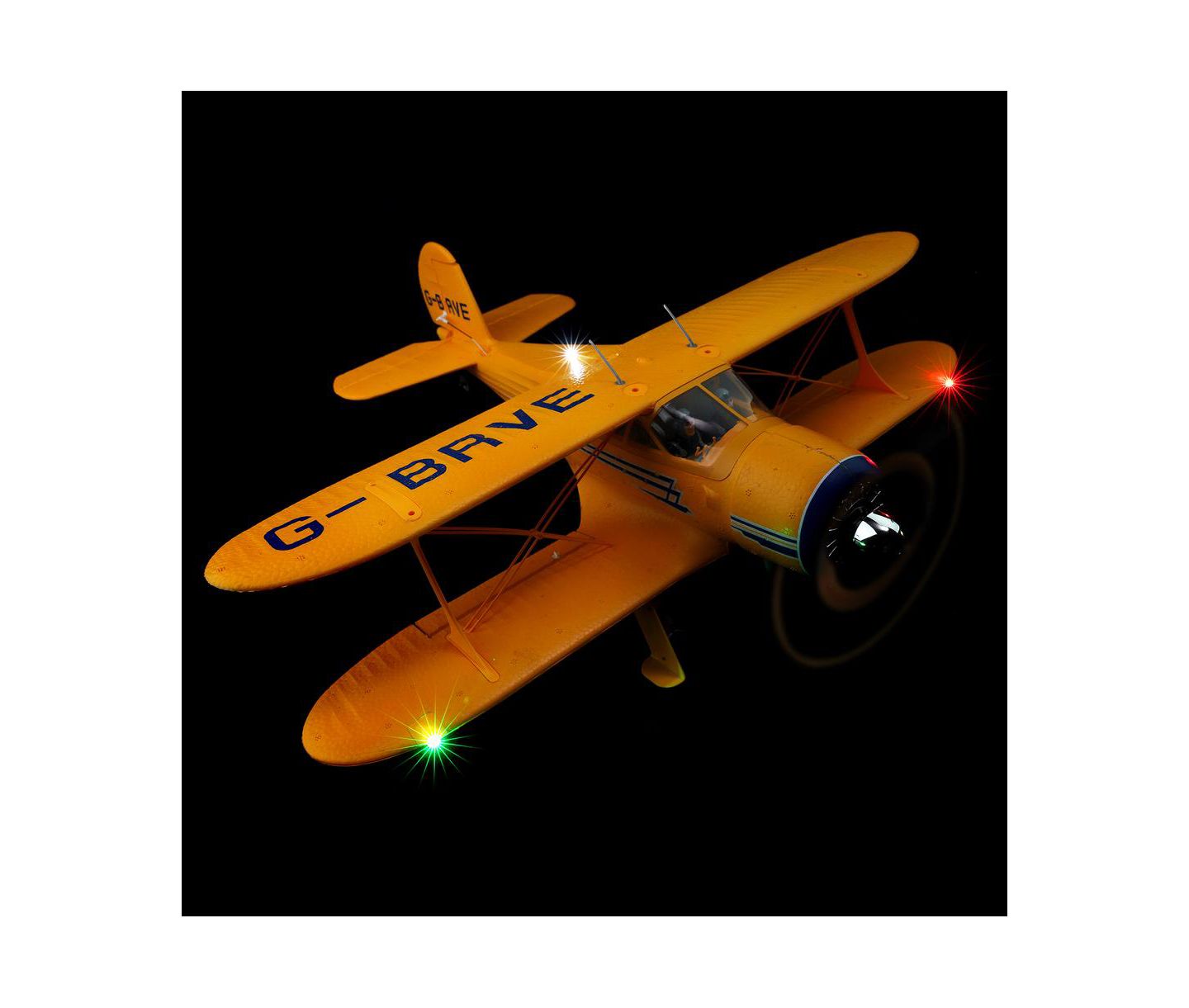 Детская игрушка Bruce & Shark D17S Biplane Brushless Motor 6G/3D Modes Remote Control Plane, цвет: Жёлтый — фото 6