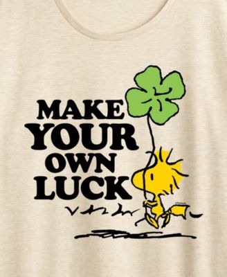 Plus Size Peanuts St. Patrick's Day Graphic T-Shirt