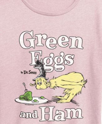 Plus Size Dr. Seuss Green Eggs And Ham Graphic Crewneck T-Shirt