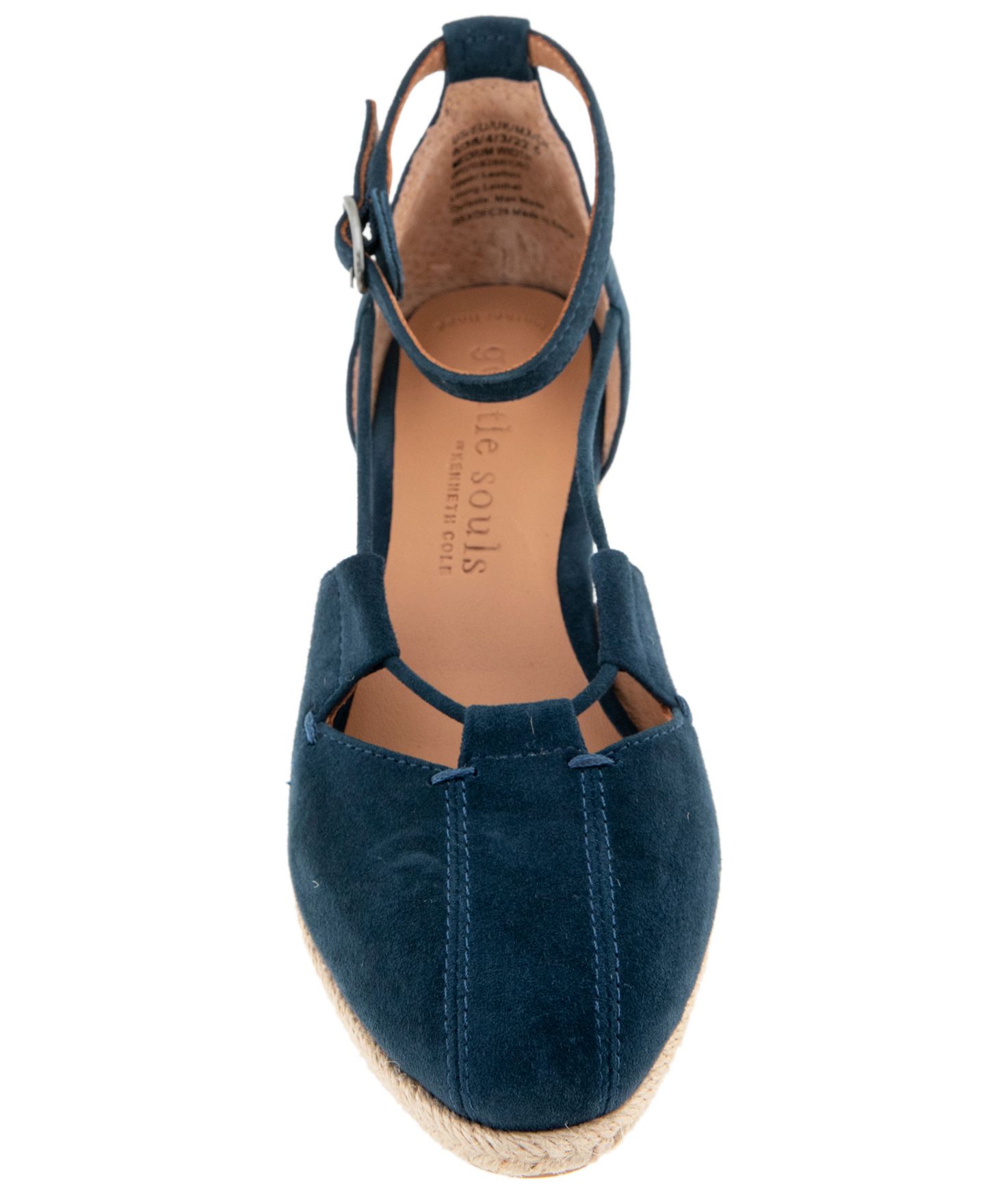 Женские сандалии Gentle Souls Ori Espadrille Wedge, цвет: Тёмно-синий замшевый — фото 8