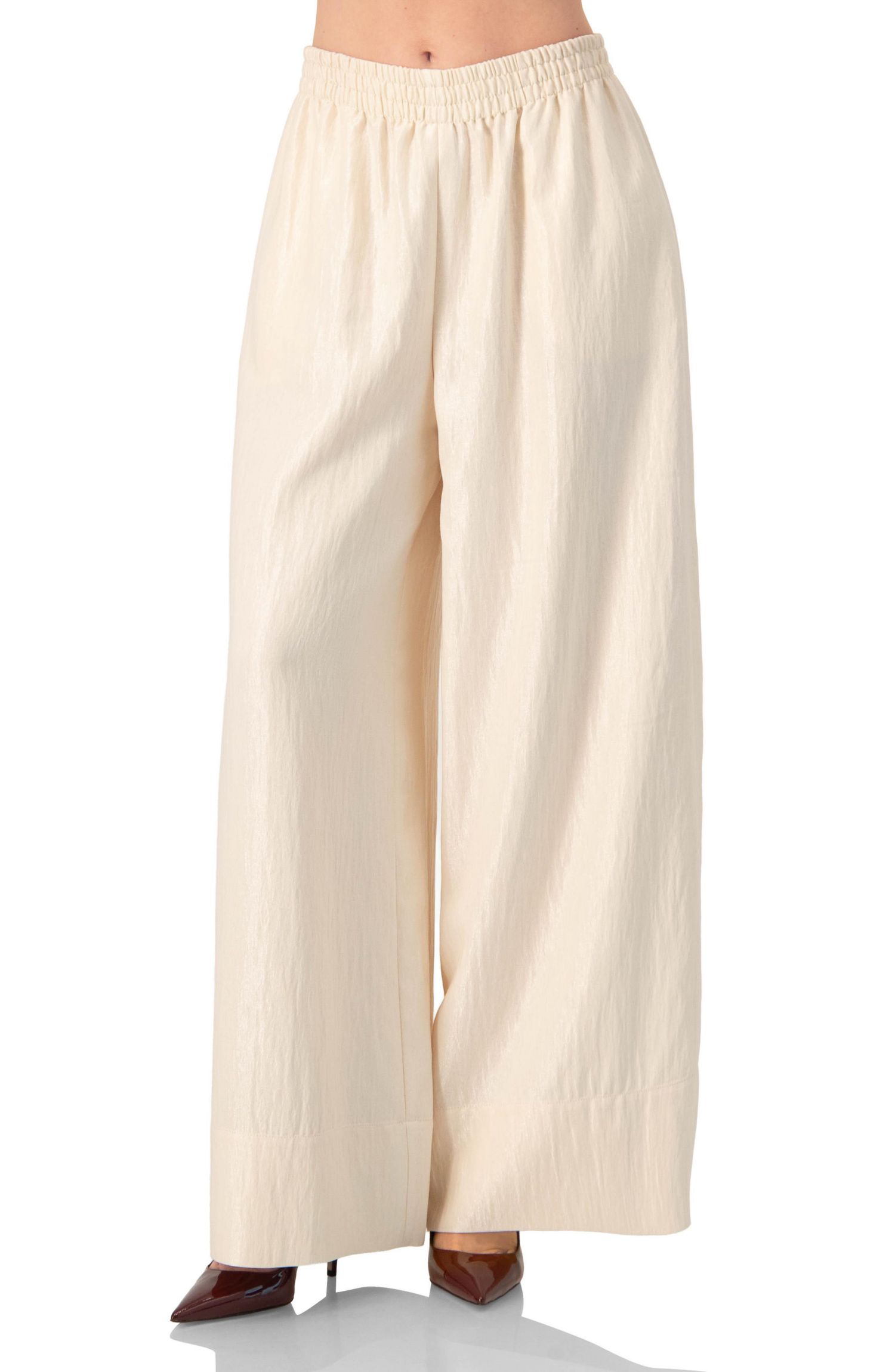 Women's High-Waisted Wide-Leg Trousers