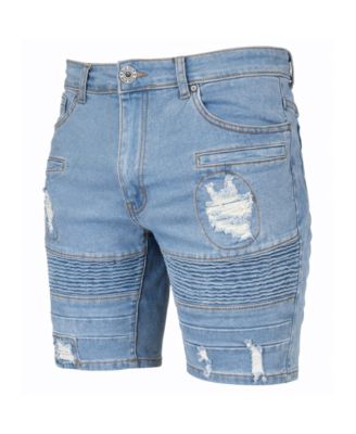 Men’s Stretch Slim-Fit Casual Denim Shorts