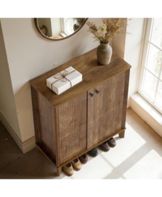 5-Tier Shoe Cabinet with 3 Adjustable & Removable Shelves, Shoe Cabinet for Entryway, Modern Farmhouse Entry Way Shoe Storage Cabinet