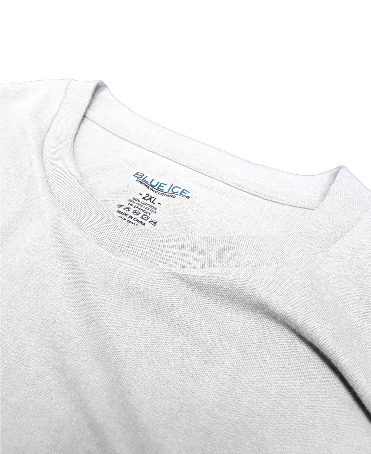 Blue Ice Men's Short-Sleeve Crewneck Solid T-Shirt