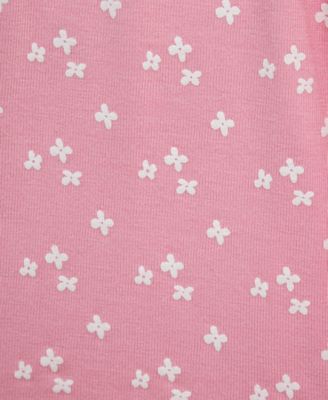 Baby Girls' Dainty Lilac Print Rompers, 2-Piece Set