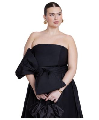 Women's Plus Size Dramatic Bow Gown