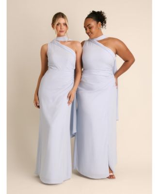 Women's One Shoulder Chiffon Bridesmaid Dress