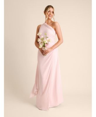 Women's One Shoulder Chiffon Bridesmaid Dress