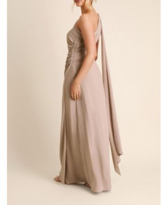 Women's One Shoulder Chiffon Bridesmaid Dress