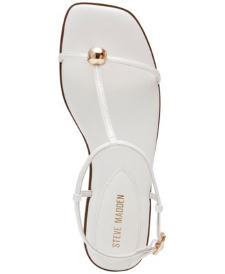 Women's Ritzy Ball-Stud Square Toe Flat Sandals