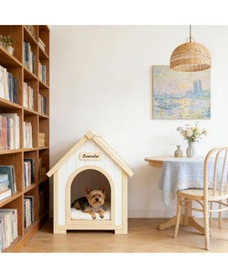 Solid Cedar Indoor Pet House with Cushion