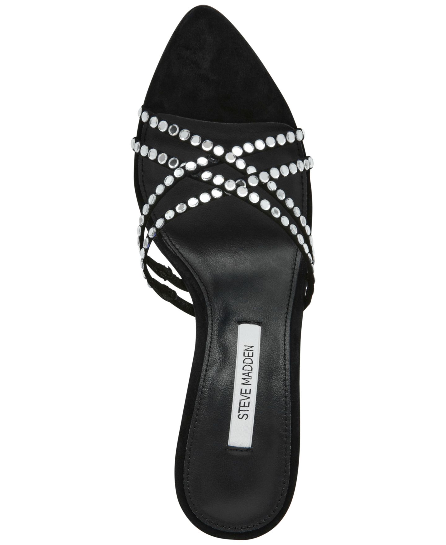 Женские сандалии Steve Madden Somers Strappy Slip-On, цвет: Чёрный — фото 4