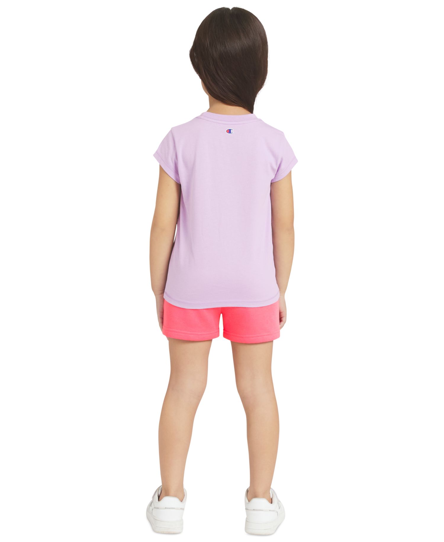 Girls' 4-6X Logo T-Shirt, Zip-Up Hoodie and Shorts, 3-Piece Set