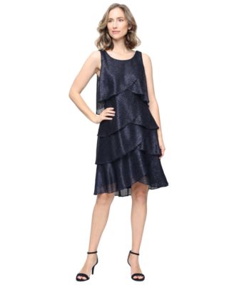 Women’s Crewneck Sleeveless Tiered Dress