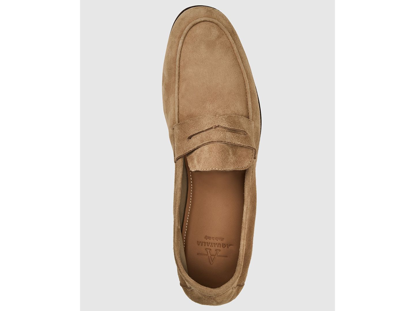Мужские туфли Aquatalia Jon Penny Slip-On, цвет: Рыжевато-коричневый — фото 4