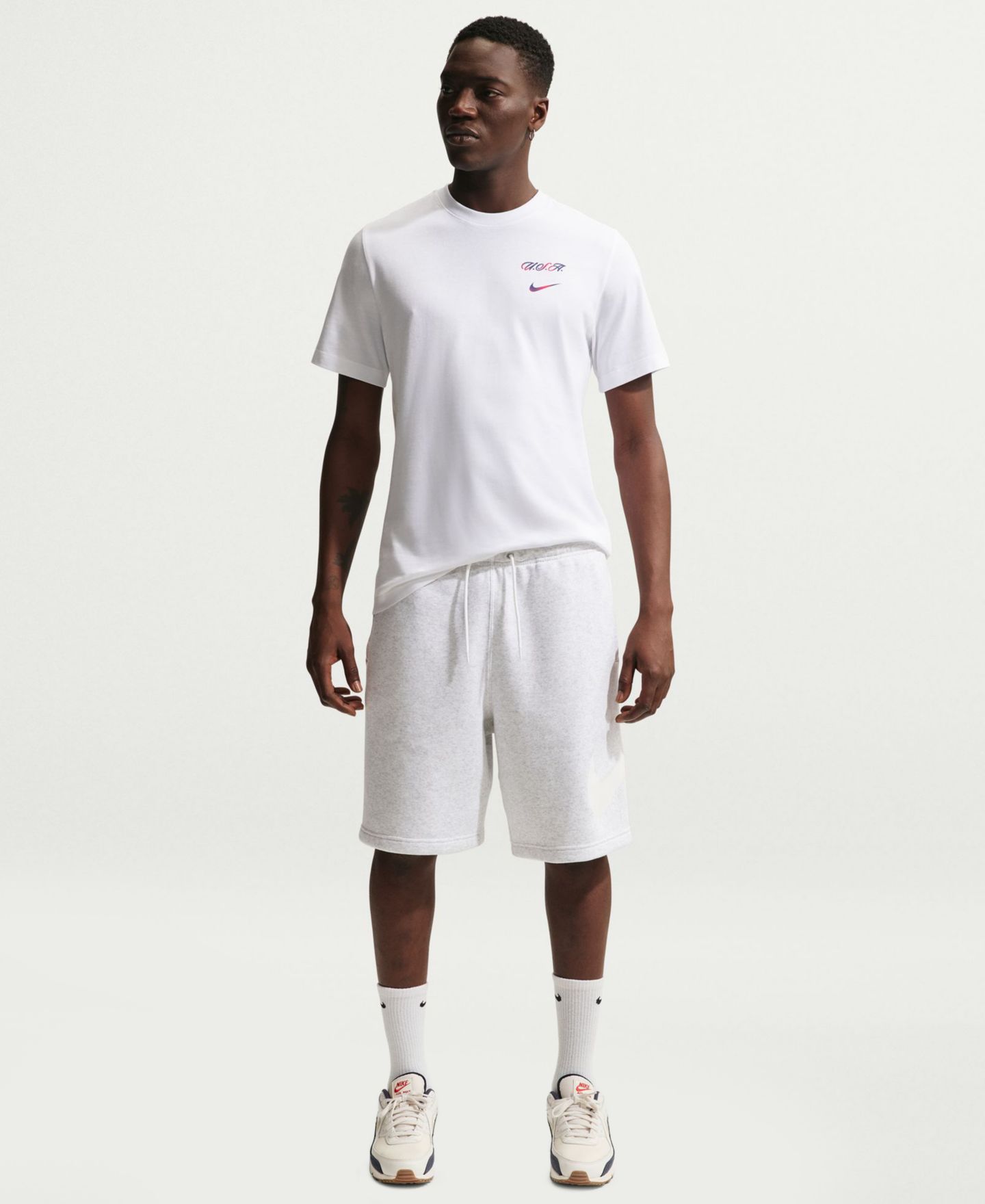 Мужская футболка Nike Usmnt Soccer, цвет: Белый — фото 1