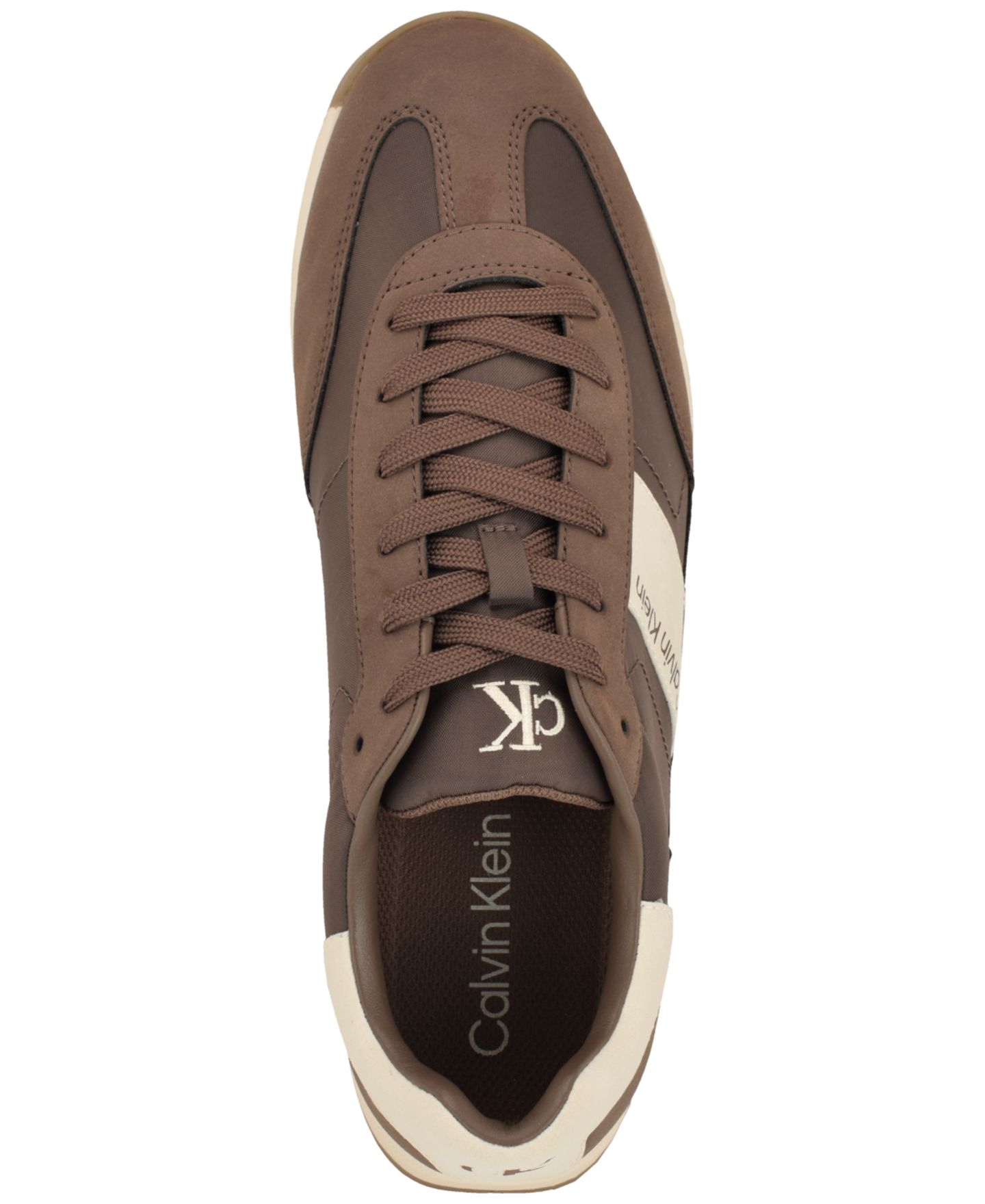 Мужские кроссовки Calvin Klein Galent Casual Lace-Up, цвет: Средний коричневый / Белый — фото 4