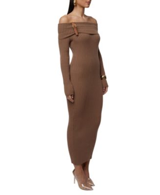 Women's Kira Ribbed Midi Dress