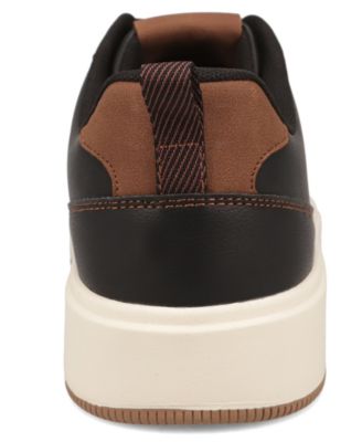 Men's Laser Removable-Insole Lace-Up Sneakers