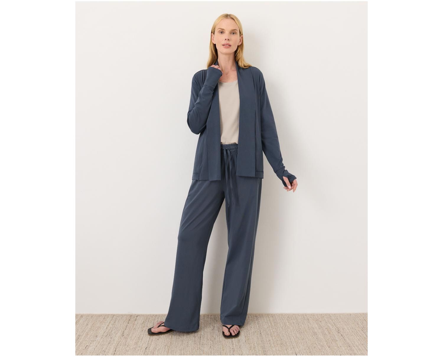 Women's Luxe Signature Swing Cardigan Made with Organic Cotton