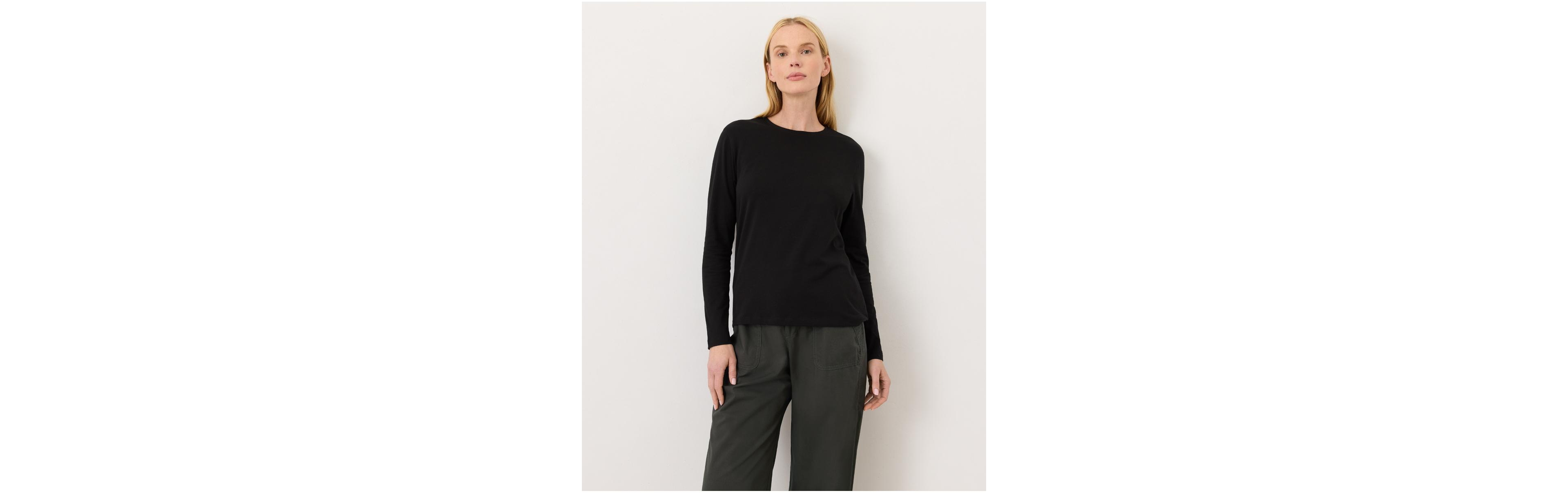 Pact Women's Organic Cotton Luxe Signature Long Sleeve Tee