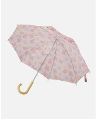 Girl's Umbrella Butterfly Print