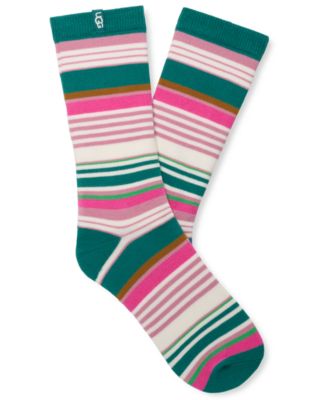 UGG Women's Striped Crew Socks