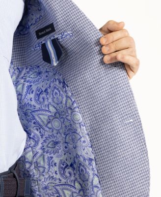 Men's Melange Micro Grid Sport Coat