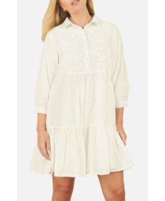 Women's Cotton Flower Tunic Dress