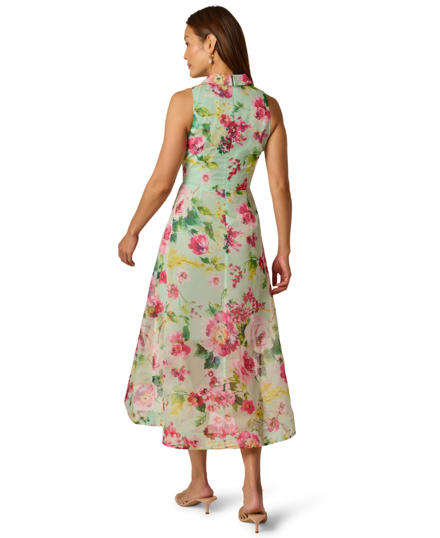 Women’s Printed High-Low Midi Dress