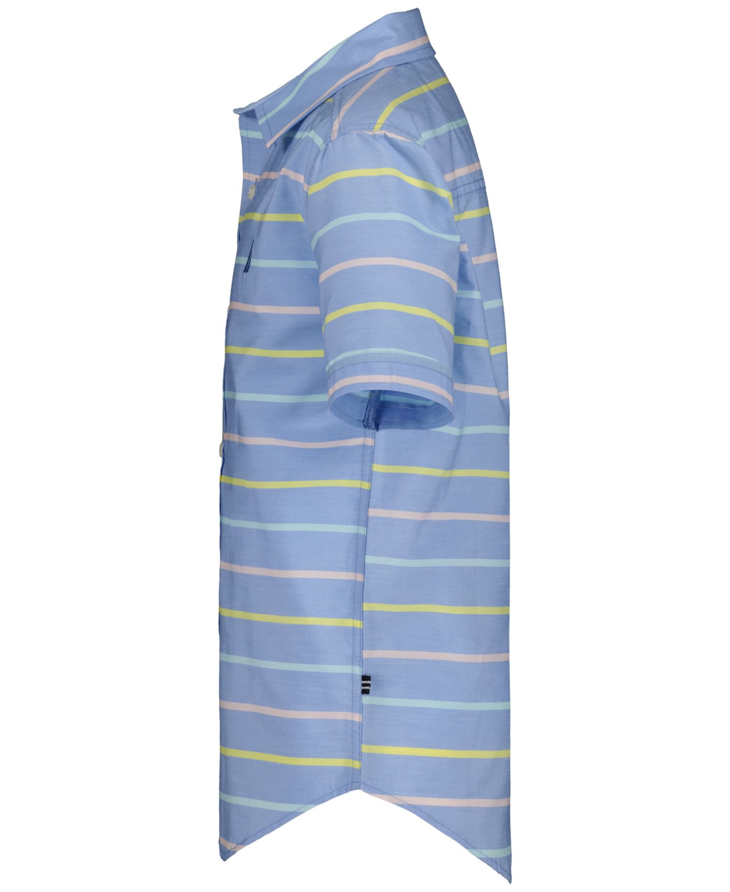 Рубашка Nautica Stripe Short-Sleeve Woven Shirt для мальчиков, цвет: Синий — фото 3