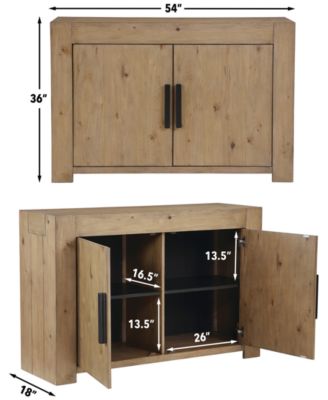 Macai 18" Wood Adjustable Sleeve Server