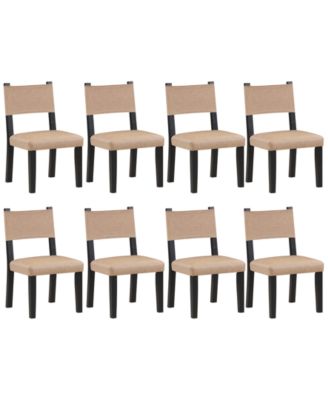 Macai 8-Pc. Faux Leather Side Chair Set